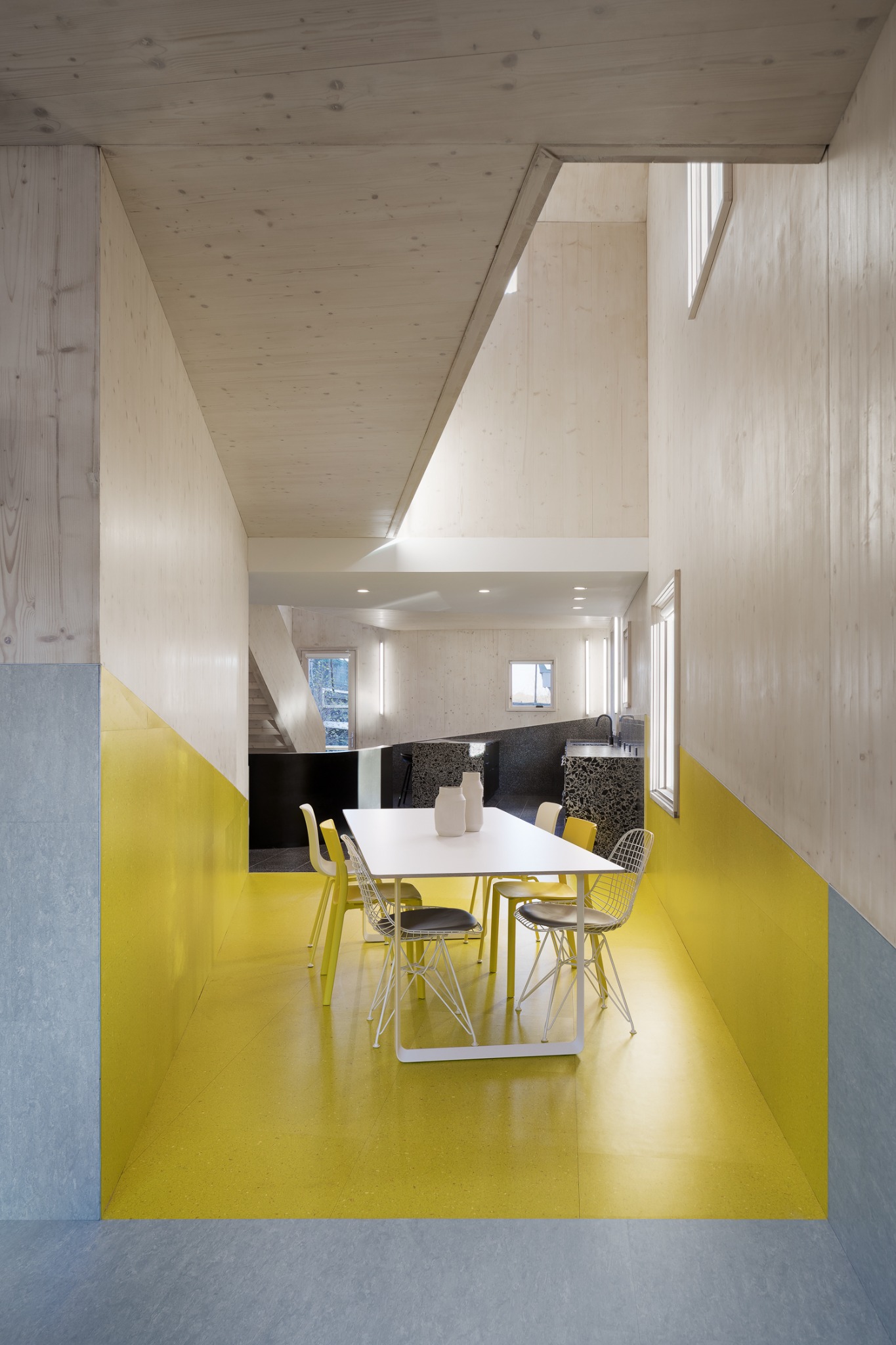 Dining yellow floor