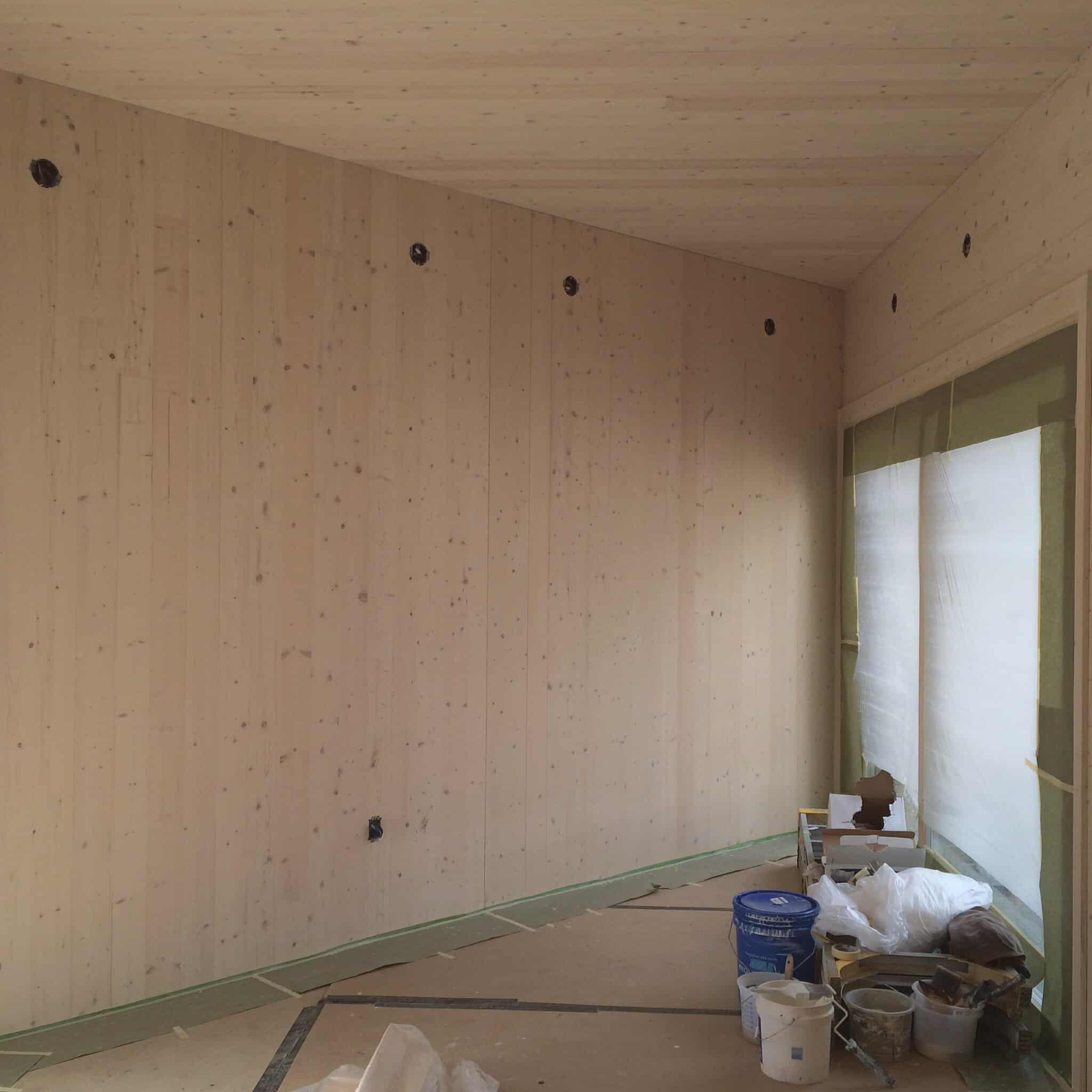 CLT roof assembly and geometry